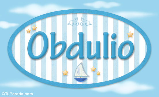 Obdulio - Nombre decorativo