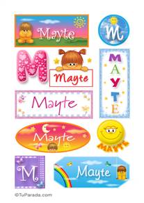 Mayte - Para stickers