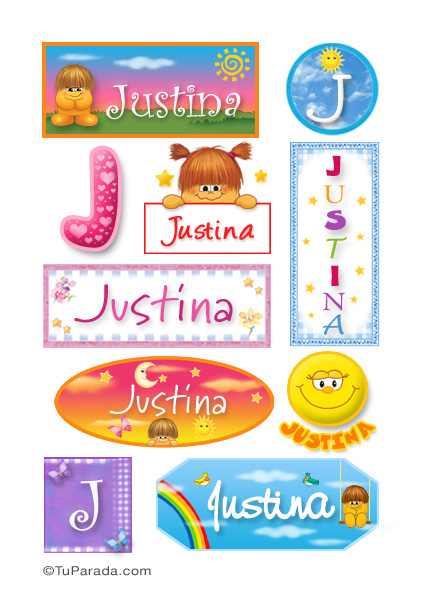 Justina - Para stickers