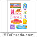 Karina - Para stickers