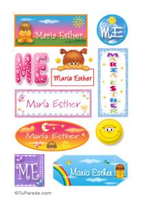 María Esther - Para stickers