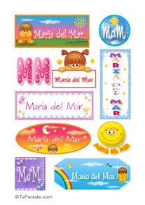 María del Mar - Para stickers