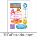 Alicia - Para stickers