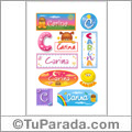 Carina - Para stickers