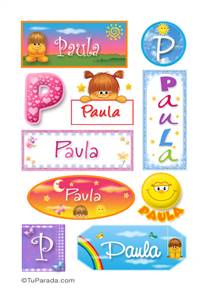 Paula - Para stickers