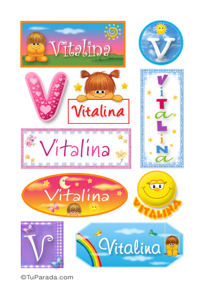 Vitalina - Para stickers, tarjetas de