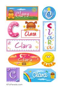 Clara - Para stickers