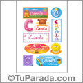 Carola - Para stickers