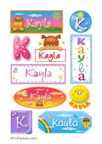 Kayla - Para stickers
