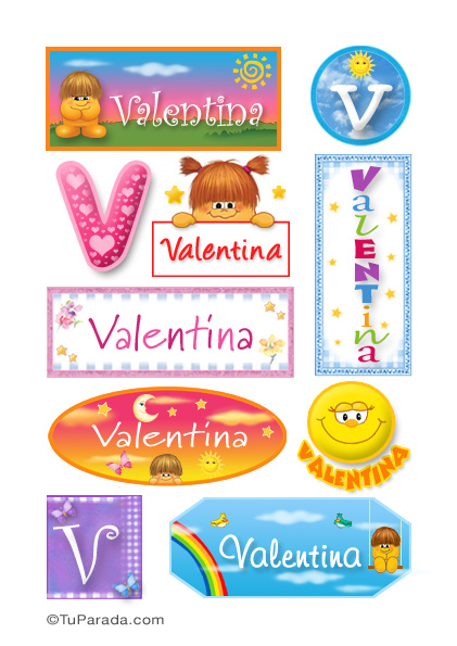 Valentina - Para stickers