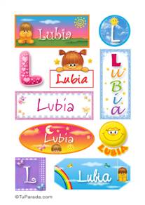 Lubia - Para stickers