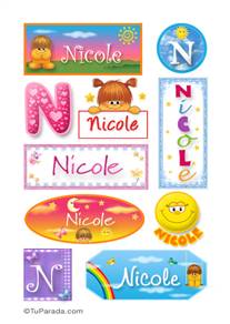 Nicole - Para stickers