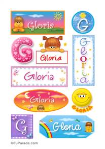 Gloria - Para stickers