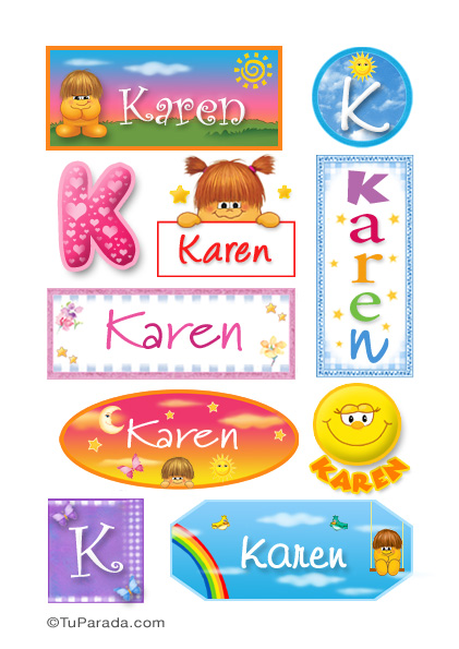 Karen, nombre para stickers