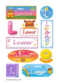 Leonor, nombre para stickers