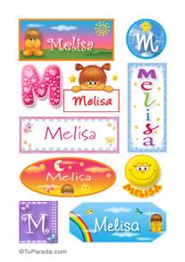 Melisa, nombre para stickers
