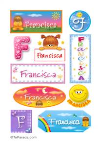 Francisca, nombre para stickers