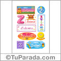 Zulema, nombre para stickers