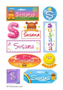 Susana, nombre para stickers