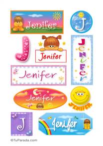 Jenifer, nombre para stickers