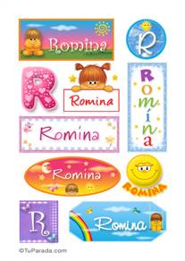 Romina, nombre para stickers
