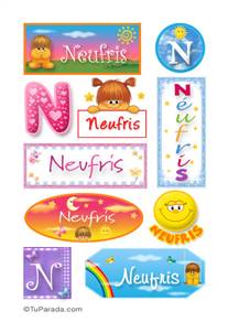 Neufris, nombre para stickers