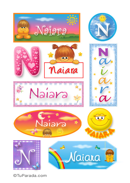 Naiara, nombre para stickers