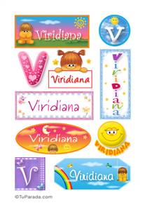 Viridiana, nombre para stickers