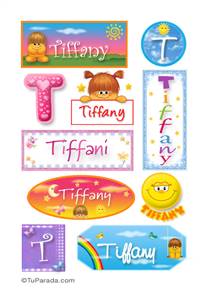 Tiffany, nombre para stickers