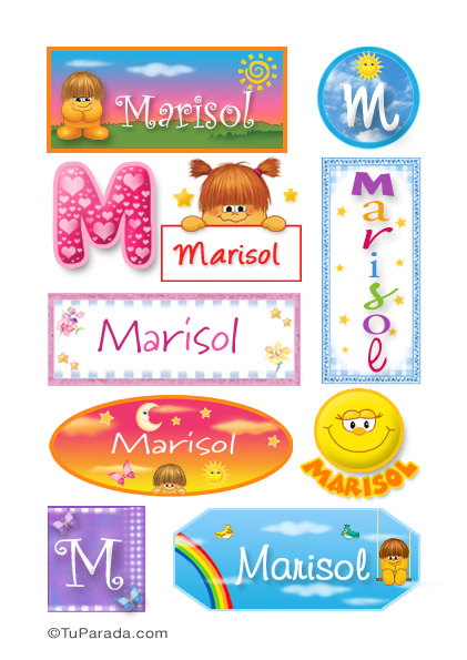 Marisol, nombre para stickers