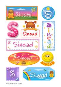 Sinead, nombre para stickers
