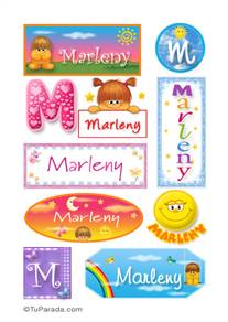 Marleny, nombre para stickers