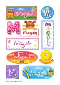 Magaly, nombre para stickers
