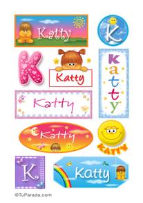 Katty, nombre para stickers