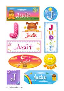 Judit, nombre para stickers