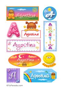 Agostina, nombre para stickers