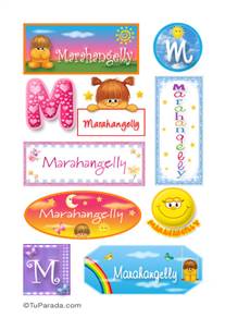 Marahangelly, nombre para stickers