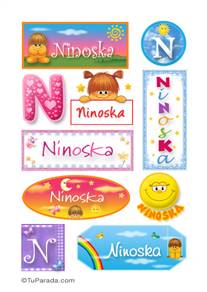 Ninoska, nombre para stickers