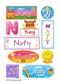 Naty, nombre para stickers