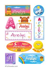 Arelys, nombre para stickers
