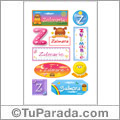 Zulmarie, nombre para stickers