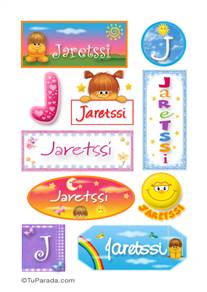 Jaretssi, nombre para stickers