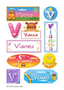 Vianna, nombre para stickers
