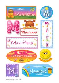 Mauritana, nombre para stickers