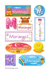 Mariangel, nombre para stickers