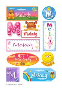 Melody, nombre para stickers