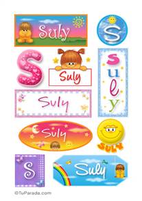 Suly, nombre para stickers