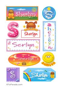 Sherlyn, nombre para stickers