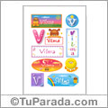 Vilma, nombre para stickers