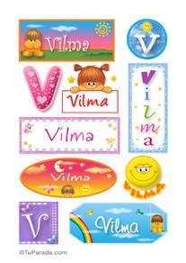 Vilma, nombre para stickers